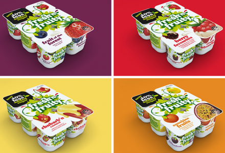 Fonterra Fresh 'n' Fruity yoghurt range