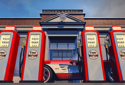 Rogers Garage Illustration