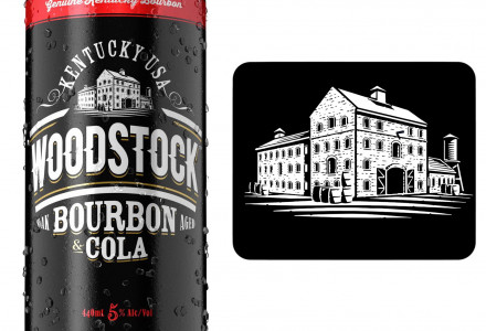 Woodstock Bourbon Illustration