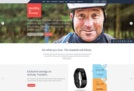 Healthy by Sovereign - Website