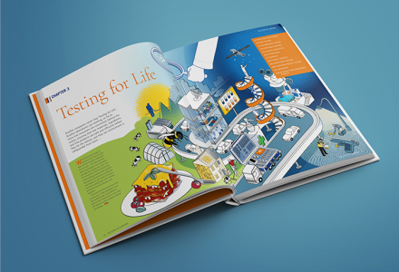 Eurofins 'Testing for Life' illustrations